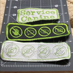 Unfinished Service Dog patches